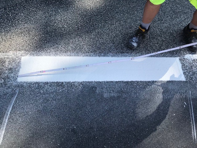 BÜ Fahrbahnmarkierung des Straßenbauamt Nordthüringen