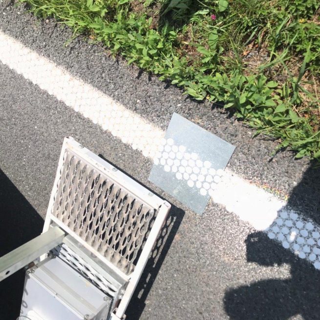 BÜ Fahrbahnmarkierung des Straßenbauamt Nordthüringen