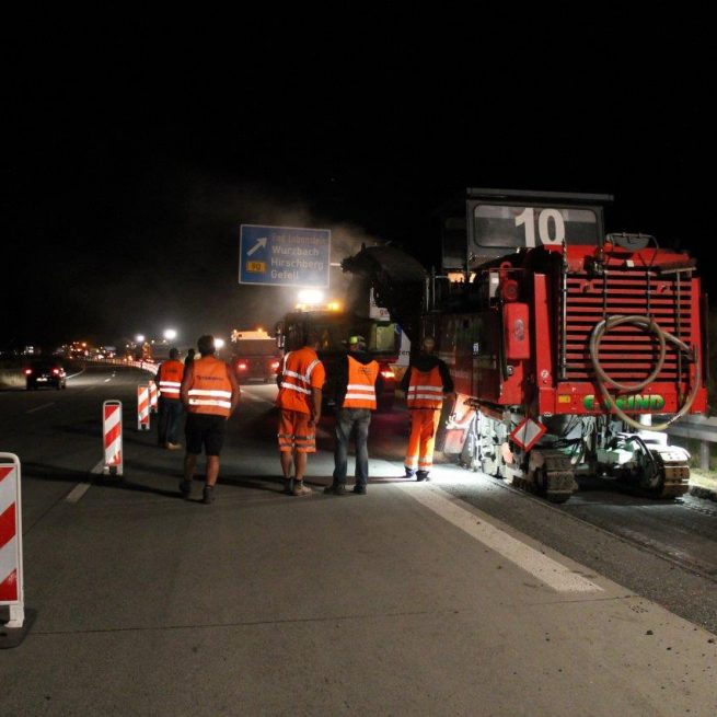 BAB A 9  Deckensanierung der AS Schleiz  AS Bad Lobenstein und der T+R-Anlage Hirschberg