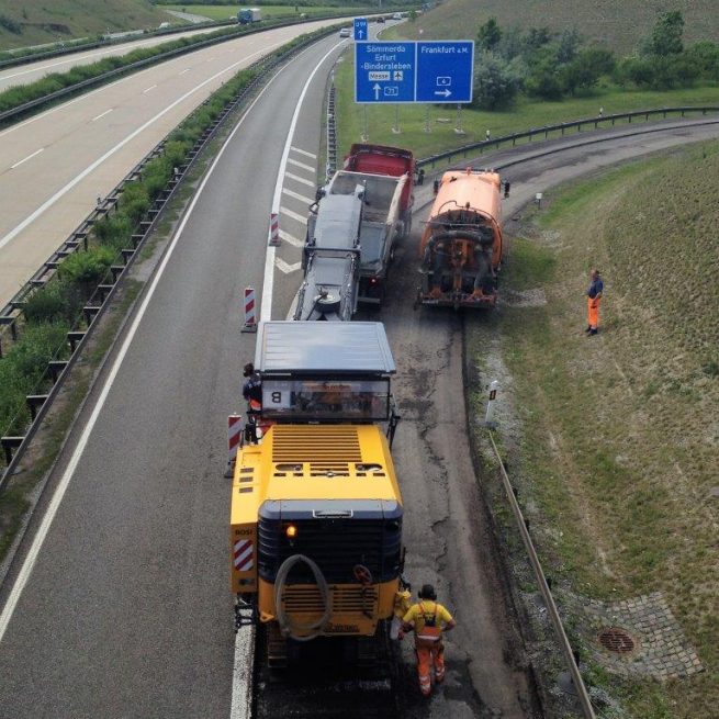 BAB A4-A71 Sanierung des Autobahnkreuz Erfurt
