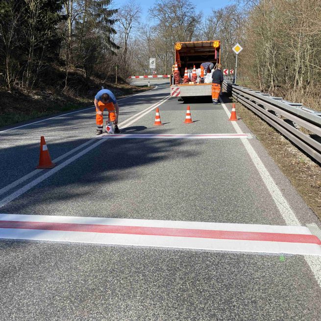 Bauoberleitung und Bauüberwachung Markierung TLBV  Region Nord