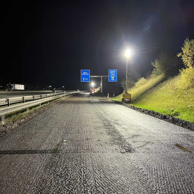 BAB A9 Deckensanierung der AS Triptis Ostseite