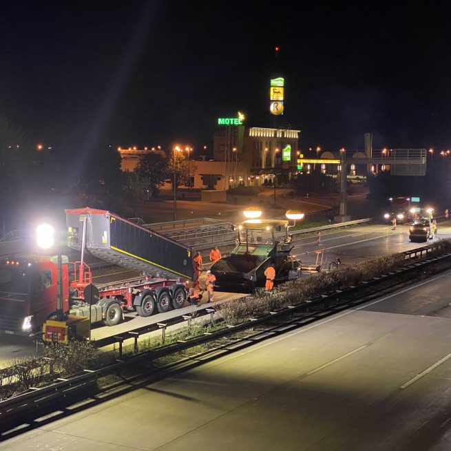 Deckensanierung der Bauwerke 177A  BW 179A  BW 181A  Tank- und Rastanlage Hirschberg BAB A9