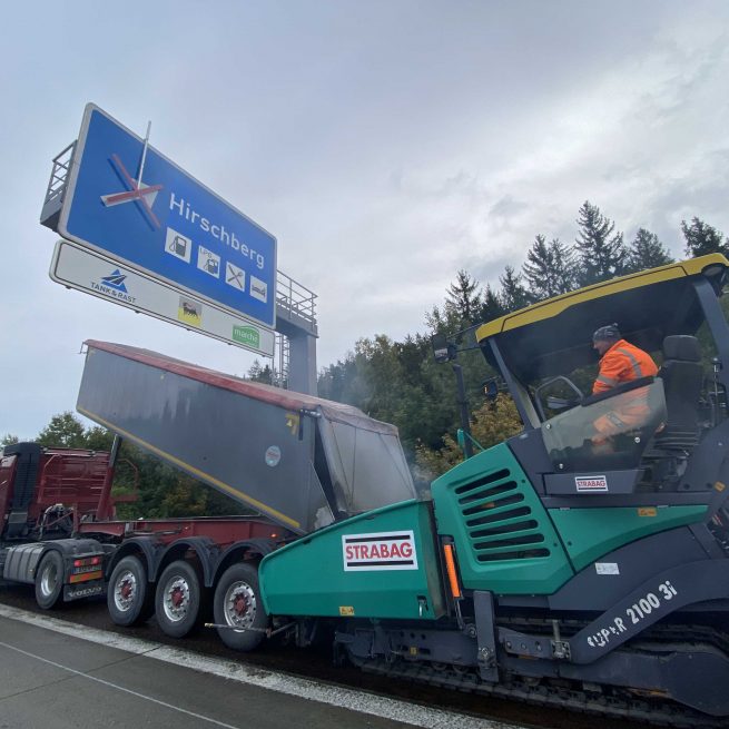 Deckensanierung der Bauwerke 177A  BW 179A  BW 181A  Tank- und Rastanlage Hirschberg BAB A9