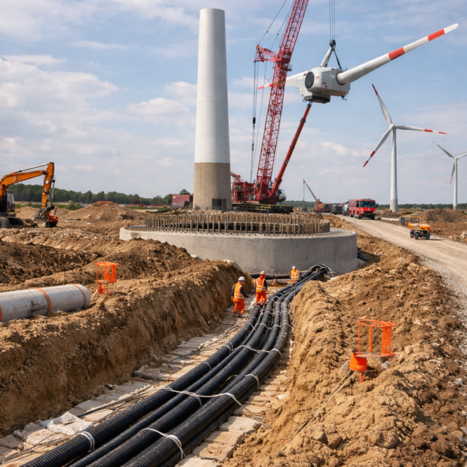 Windenergieanlage in Wundersleben